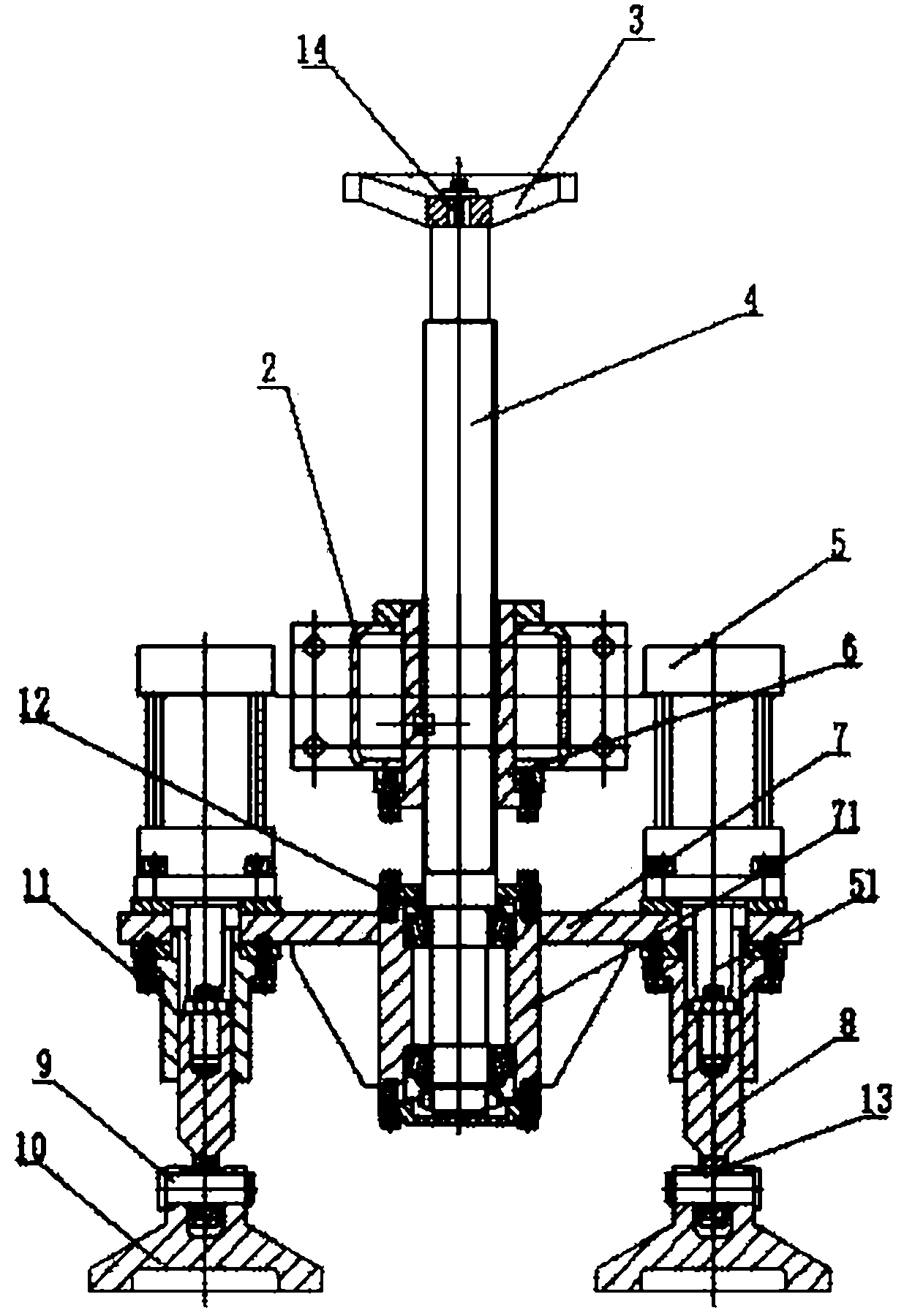 Switchboard supporting structure for corrugated pipe forming machine