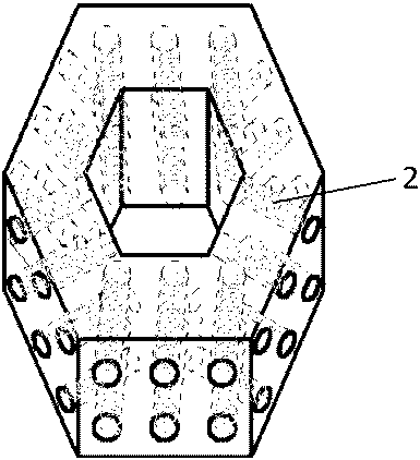 Structure for repairing coral reefs damaged by typhoon-generated waves