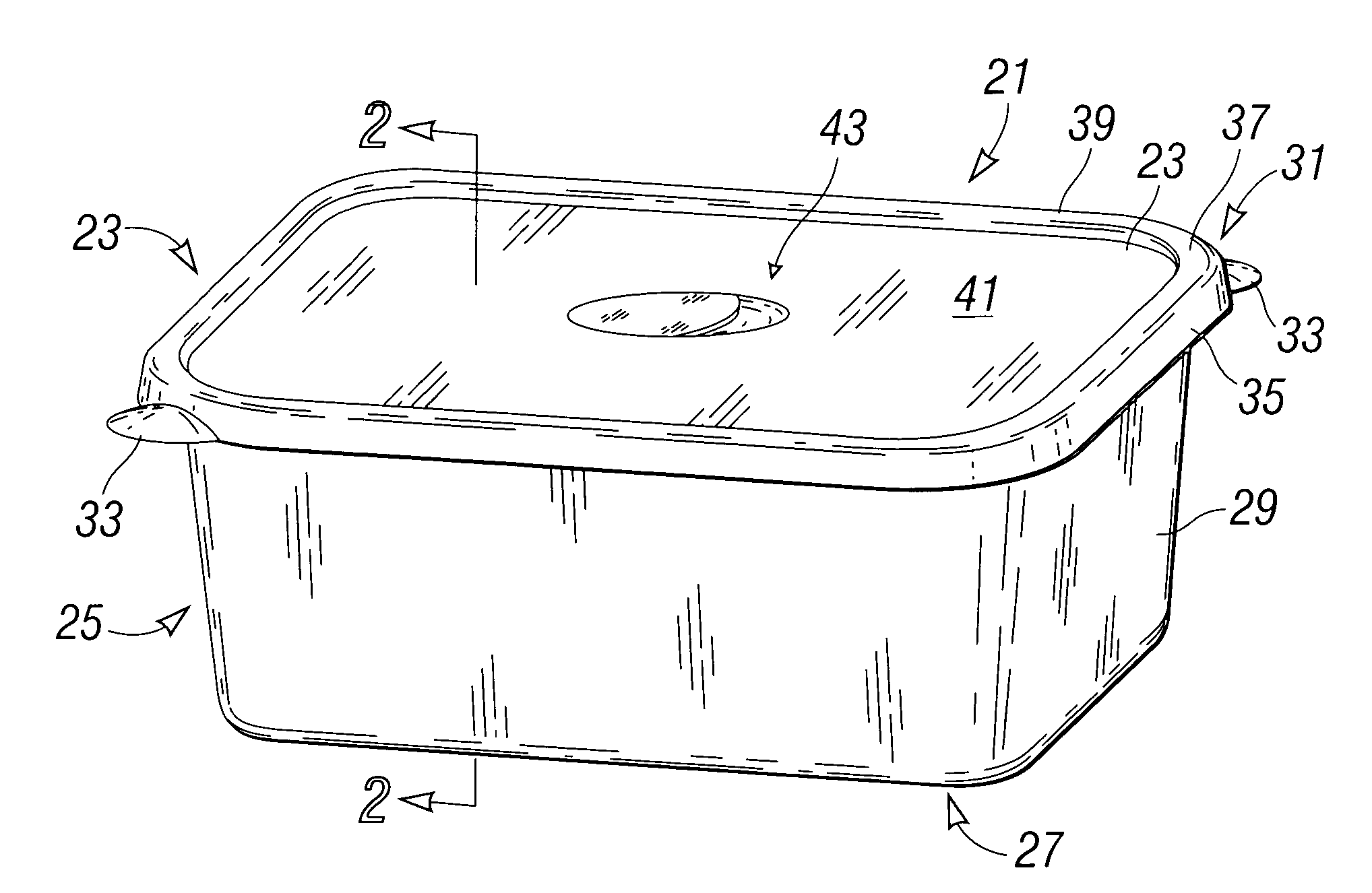 Container positive snap seal