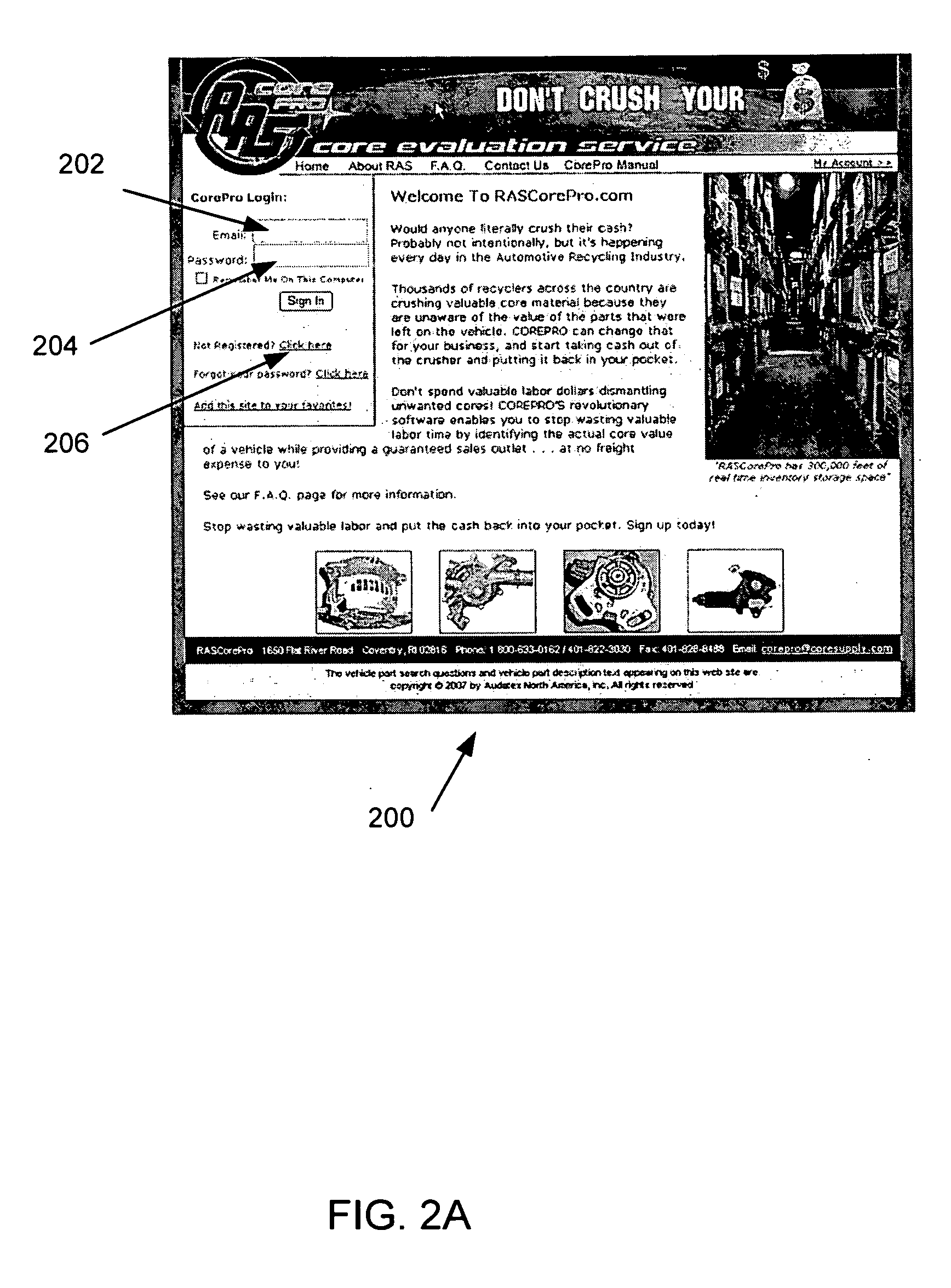 Automotive core fulfillment system and method