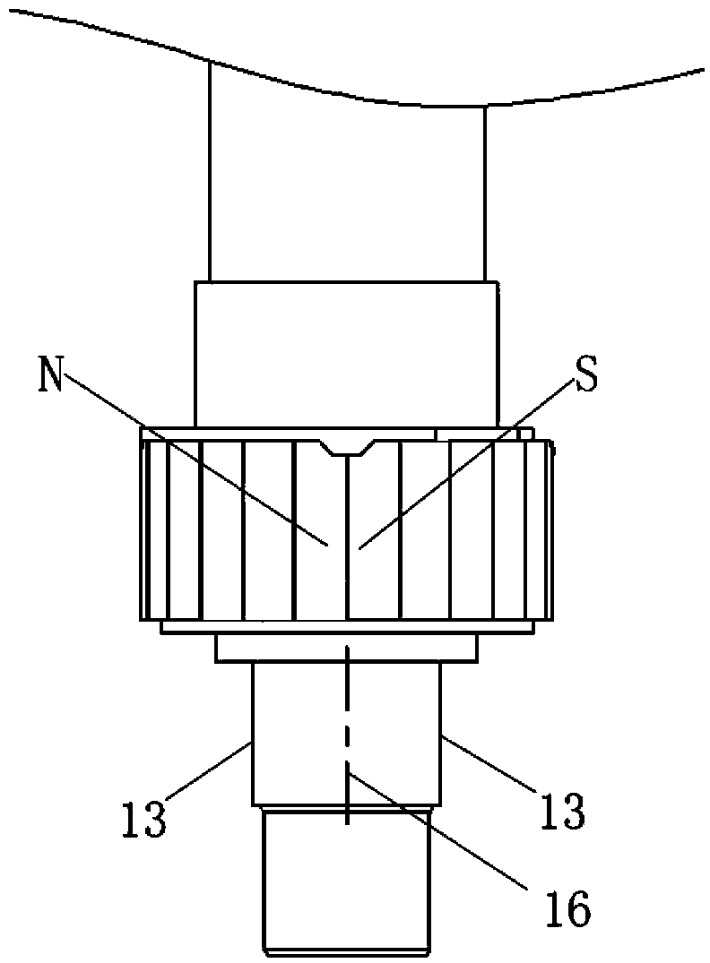 Gap eliminating type magnetizing clamp