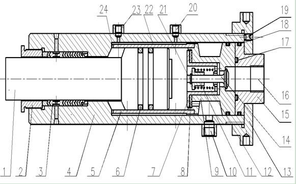 High pressure low temperature liquid nitrogen pump hydraulic terminal