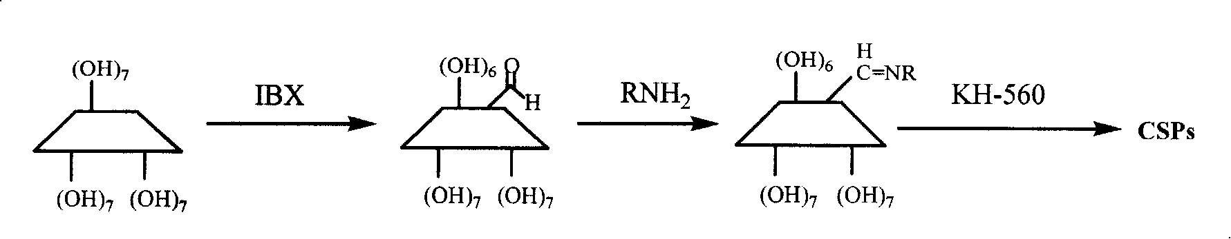 Six kinds of alpha-schiff base derived beta-cyclodextrin and use