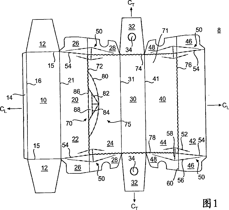 Cartons with dispenser sections, blank and method for opening carton