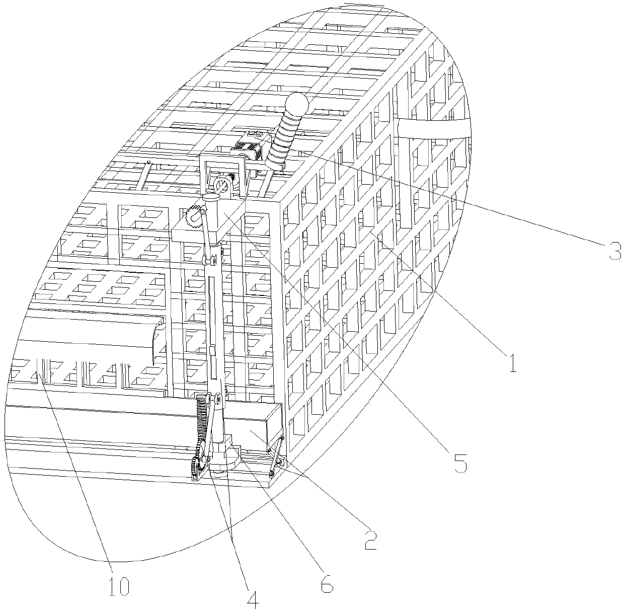 Large-size net breeding device applied to meat duck breeding