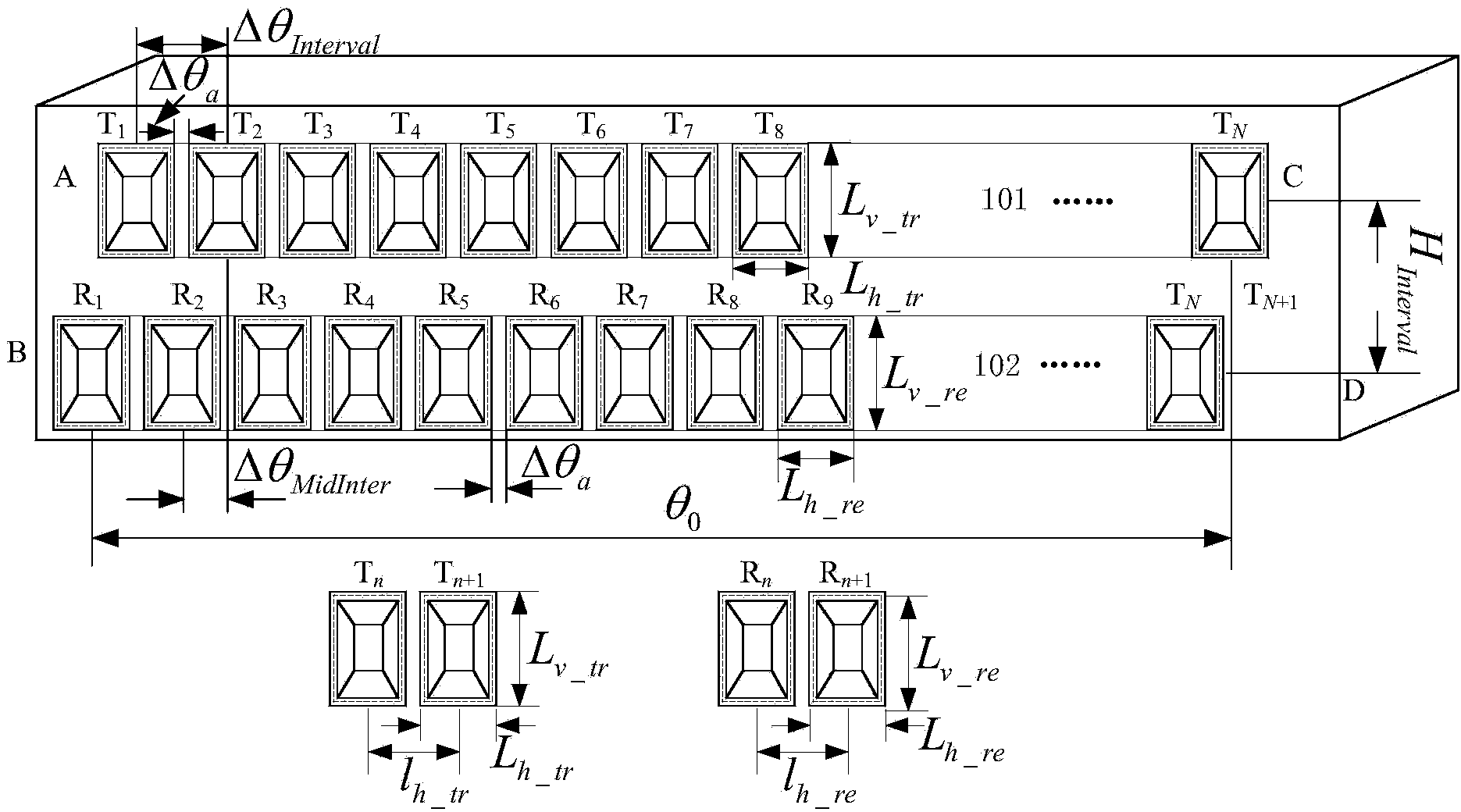 Microwave signal transmitting-receiving system, method and imaging system for MIMO-SAR imaging