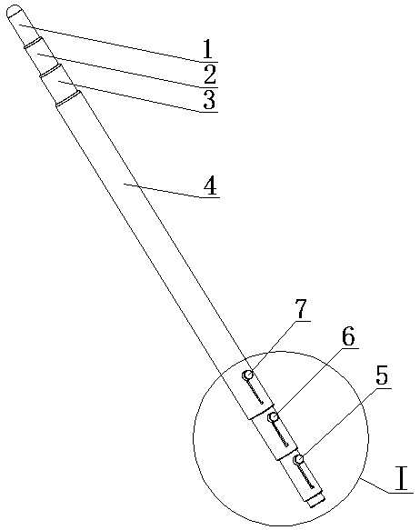 Telescopic cervical dilatation rod and use method thereof