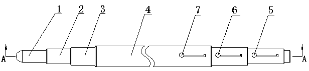 Telescopic cervical dilatation rod and use method thereof