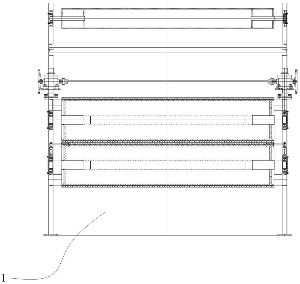 A mineral wool board waterline forming system