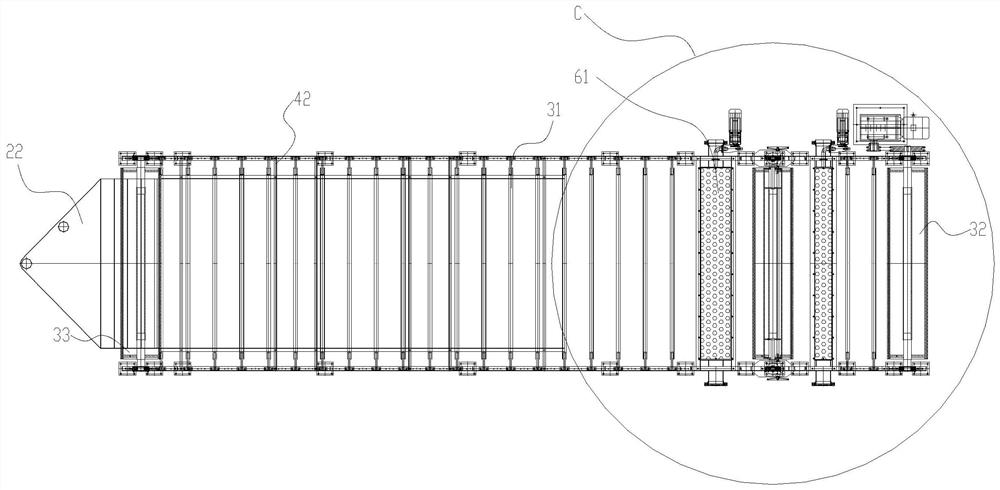 A mineral wool board waterline forming system