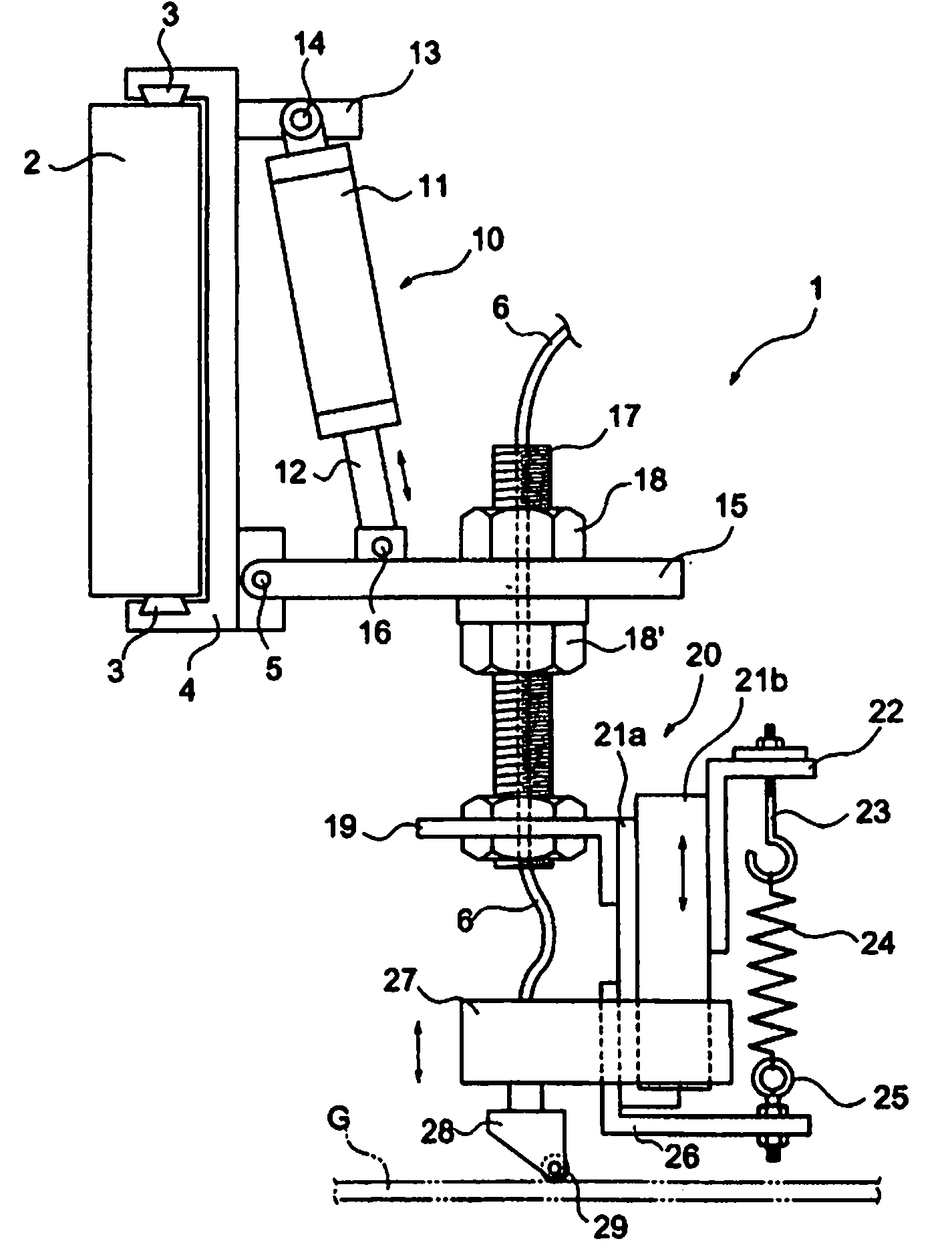 Cutting line on glass sheet providing apparatus