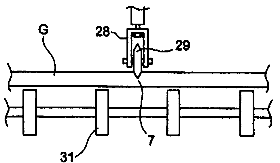 Cutting line on glass sheet providing apparatus