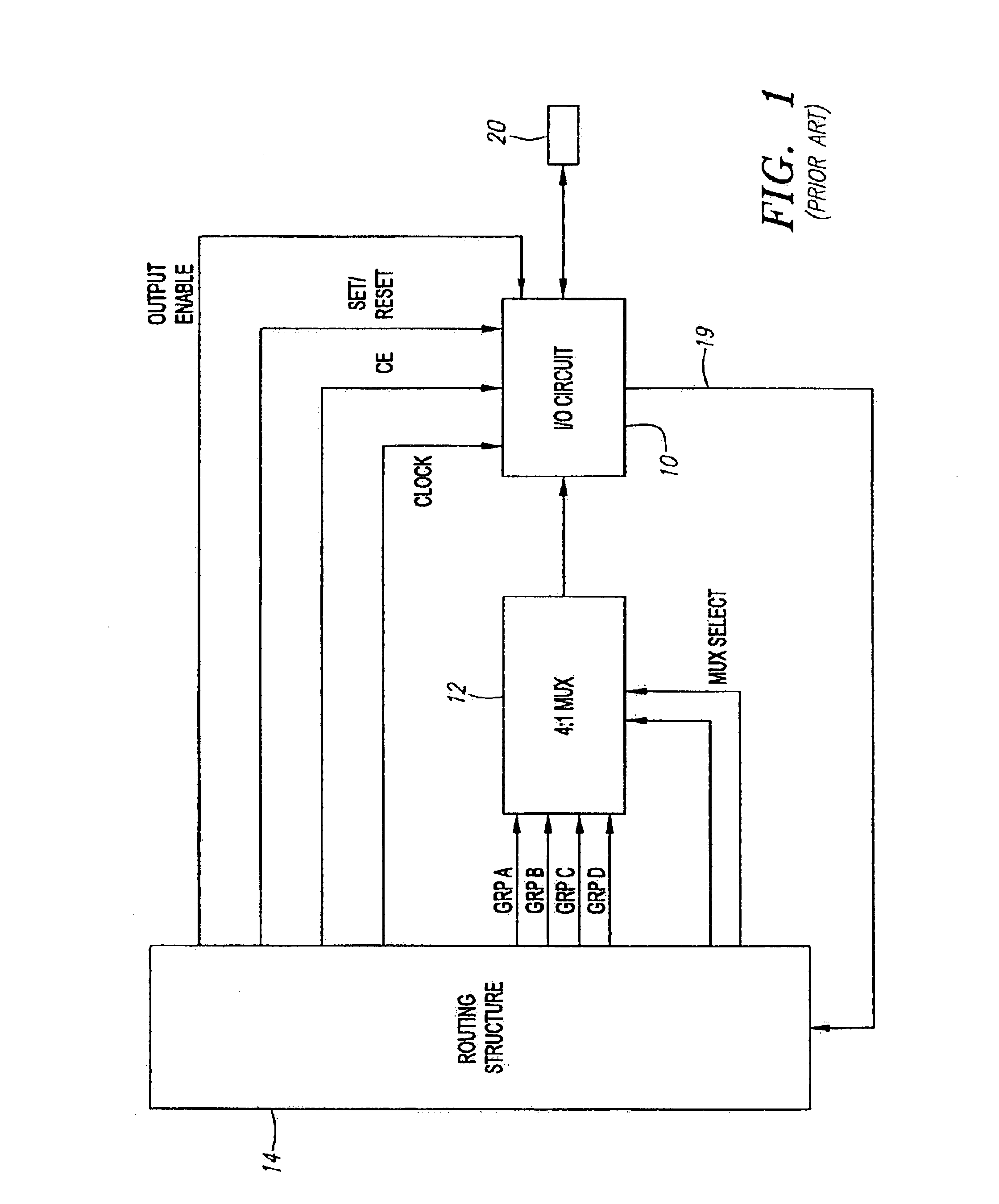 High speed interface for a programmable interconnect circuit