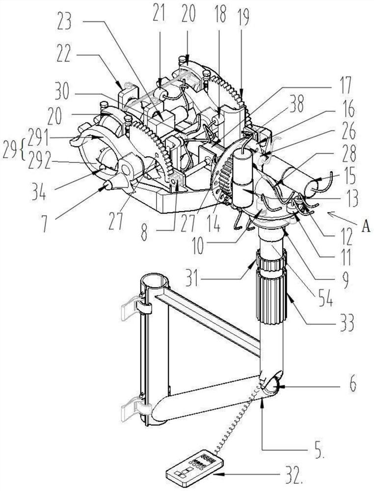 Operating frame erecting tool