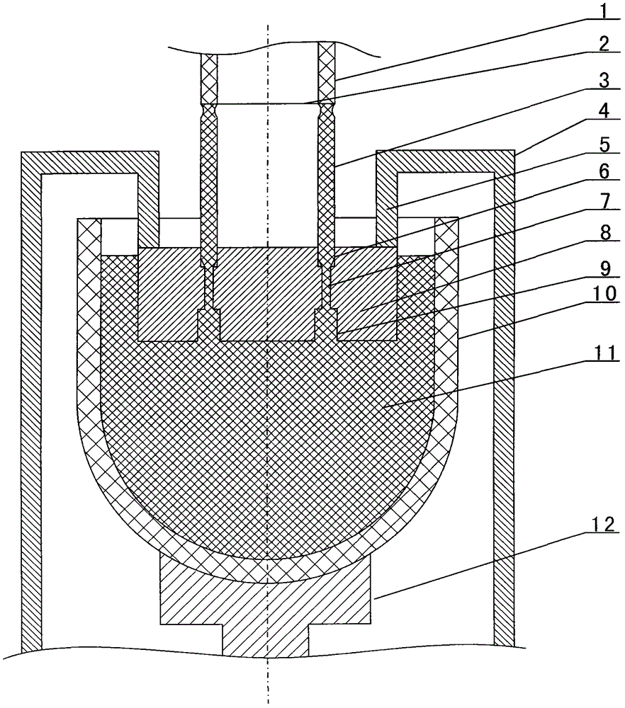 Drawing method for hollow silicon core