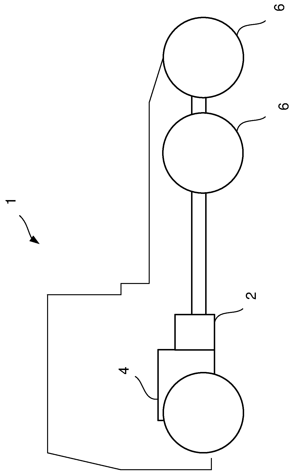 Gearbox for a hybrid powertrain and method to control such a gearbox