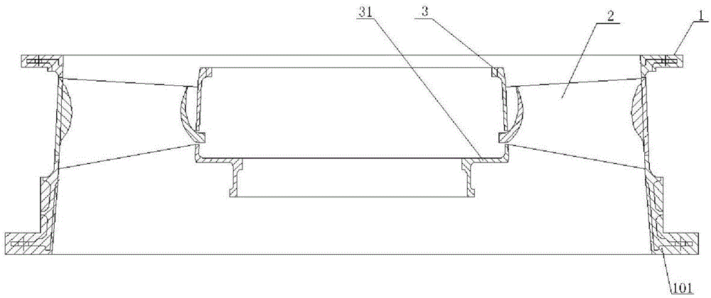 Fan casing assembly welding method and tool for fan casing assembly welding method