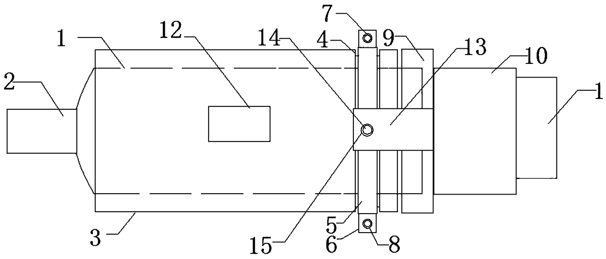 Automobile exhaust pipe with tail gas filtering function