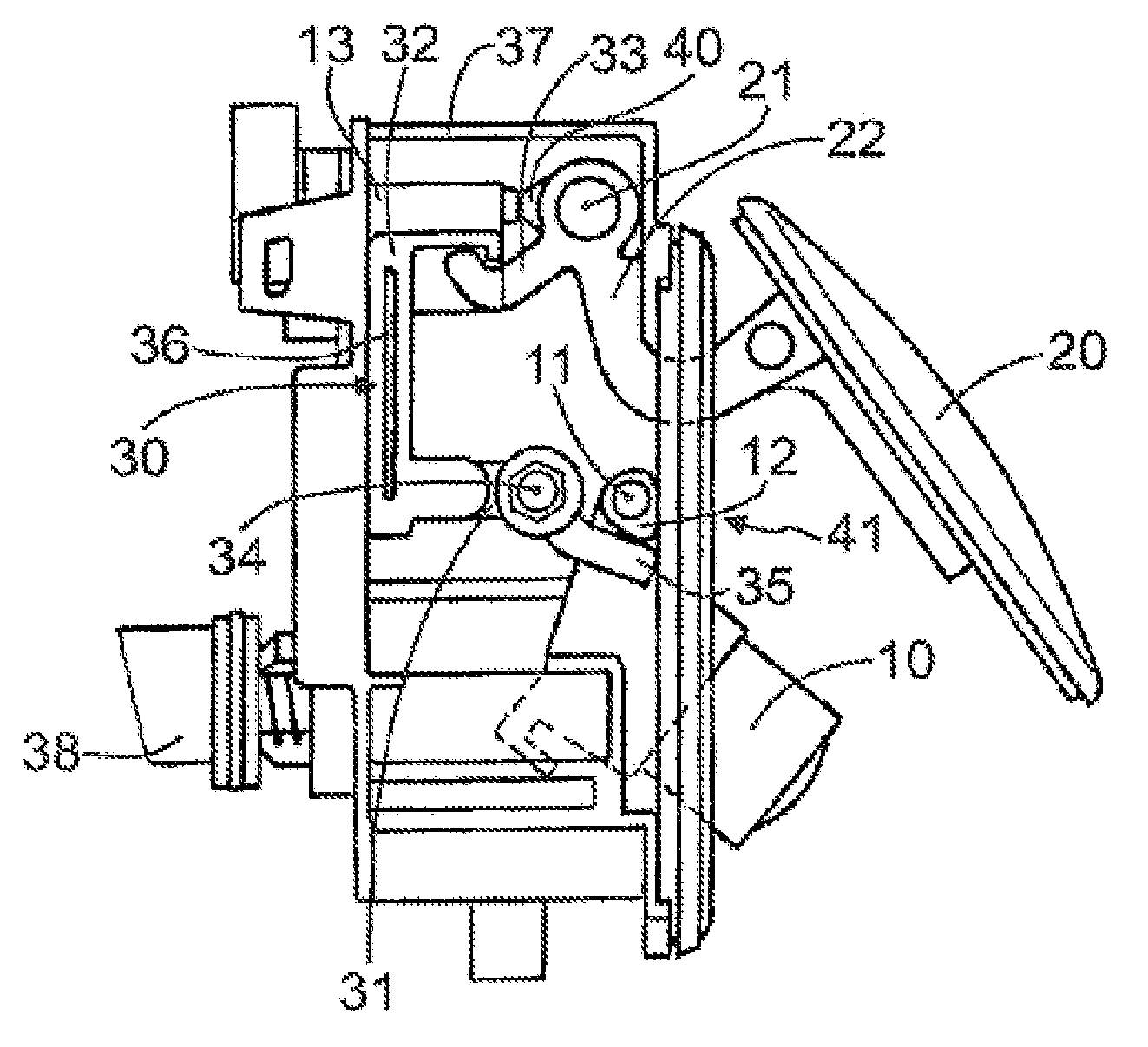 Device for a motor vehicle, comprising a rotatably mounted camera unit