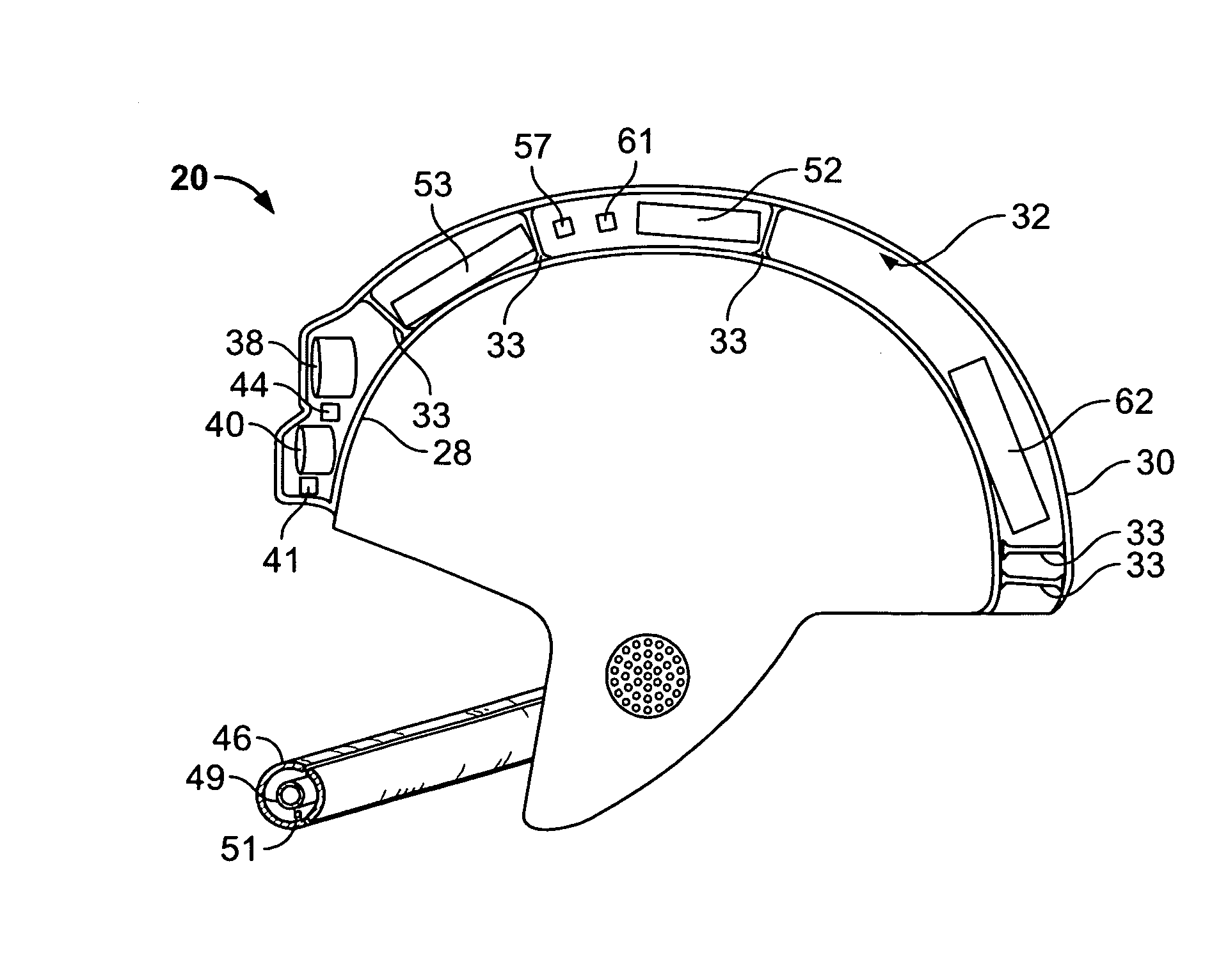 Electronic helmet