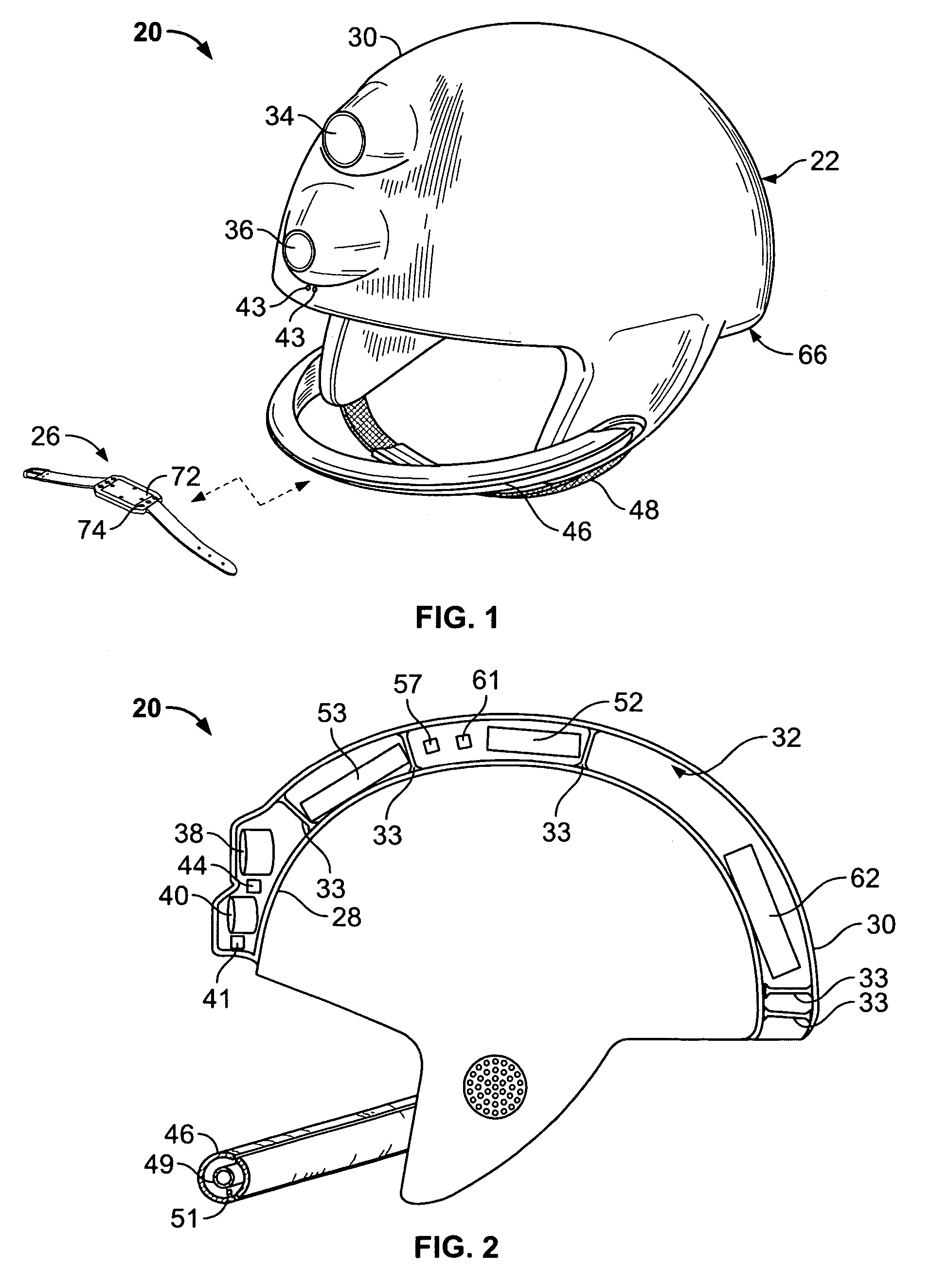 Electronic helmet