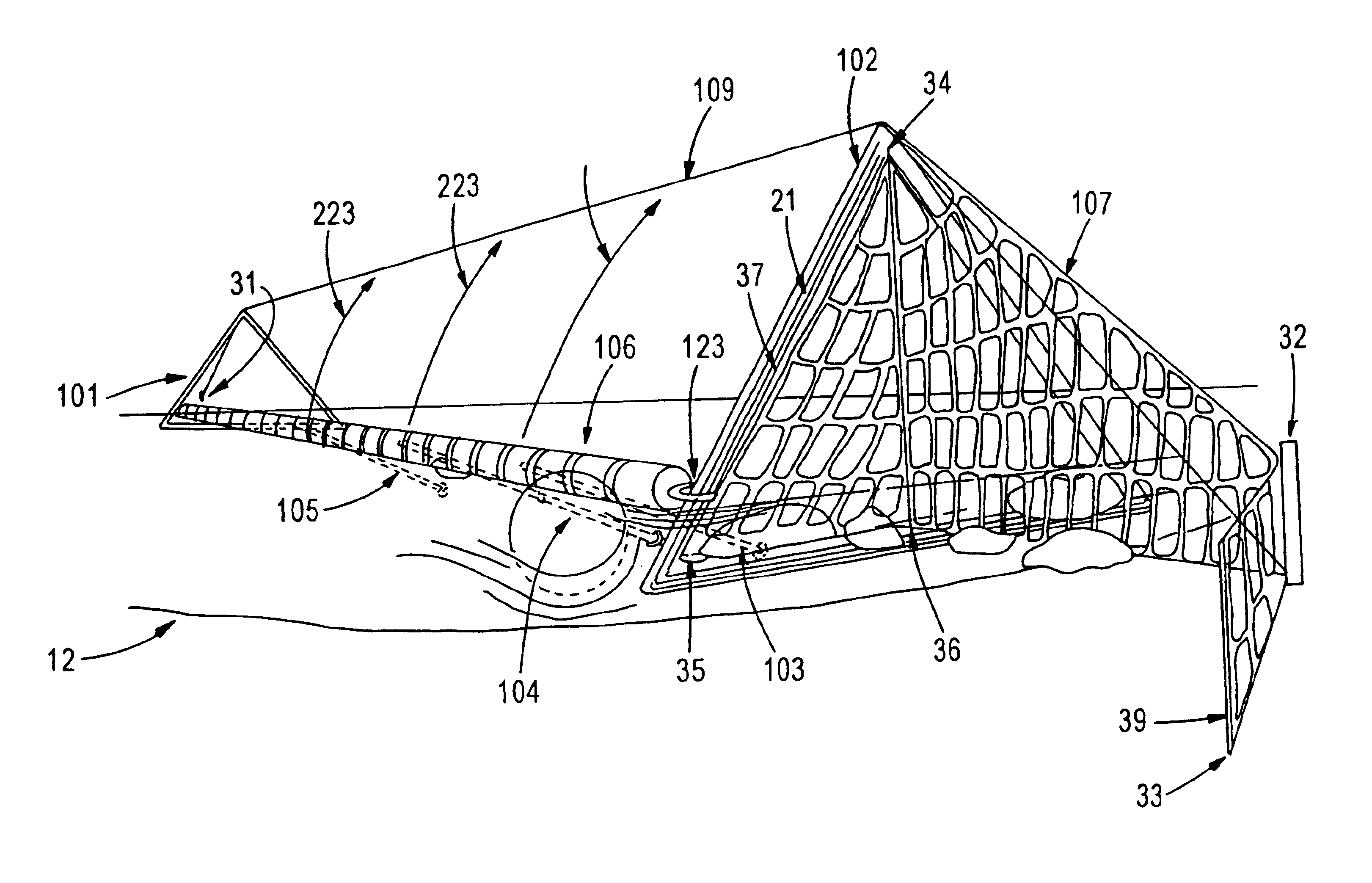 Floating river debris skimmer