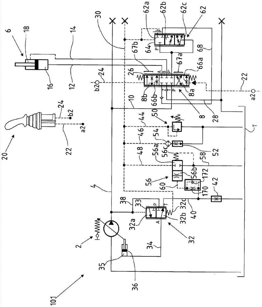 Hydraulic controls with load pressure reduction