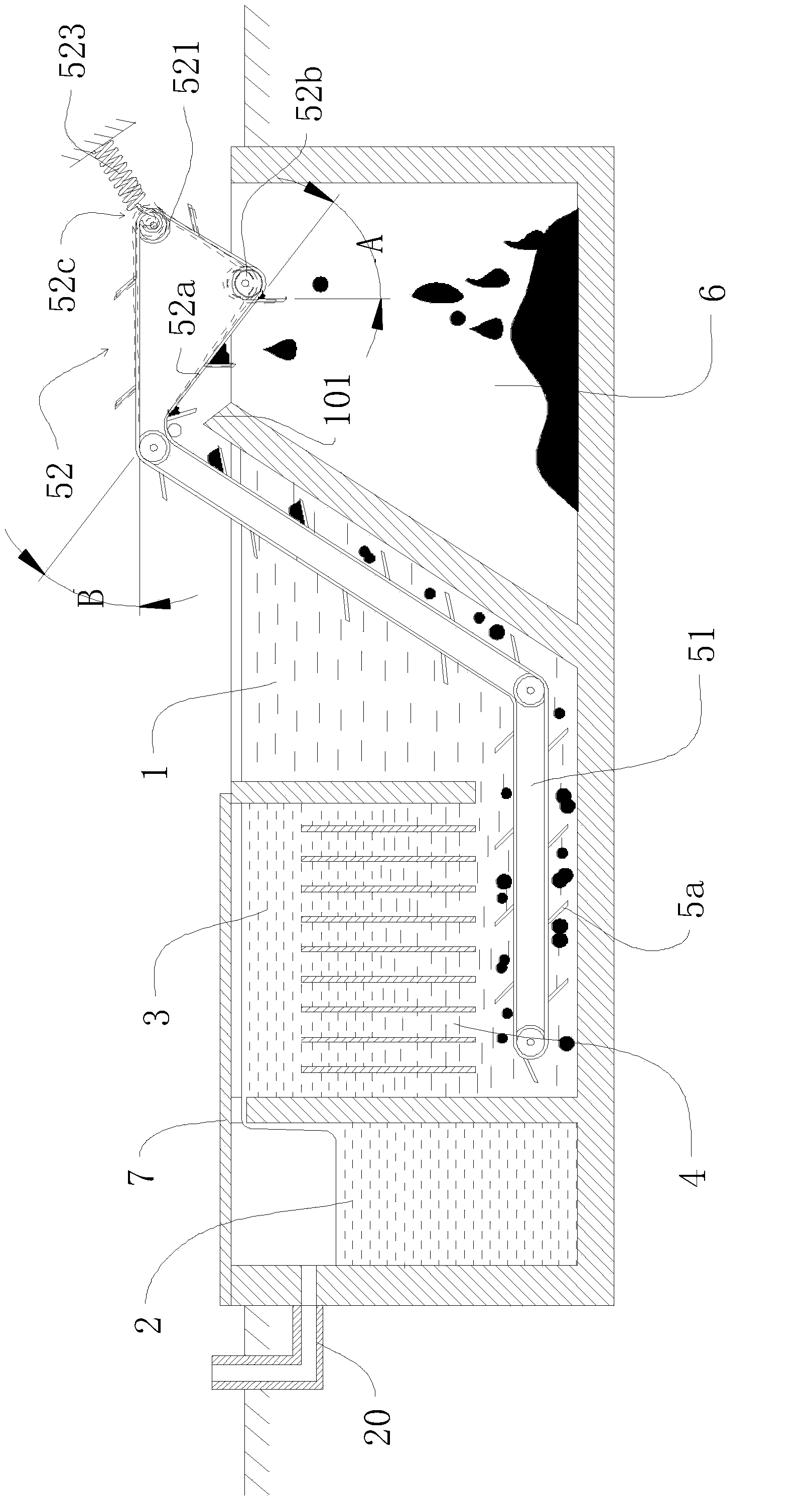 Water purifying device and water purifying device for treating wastewater into water for garden irrigation