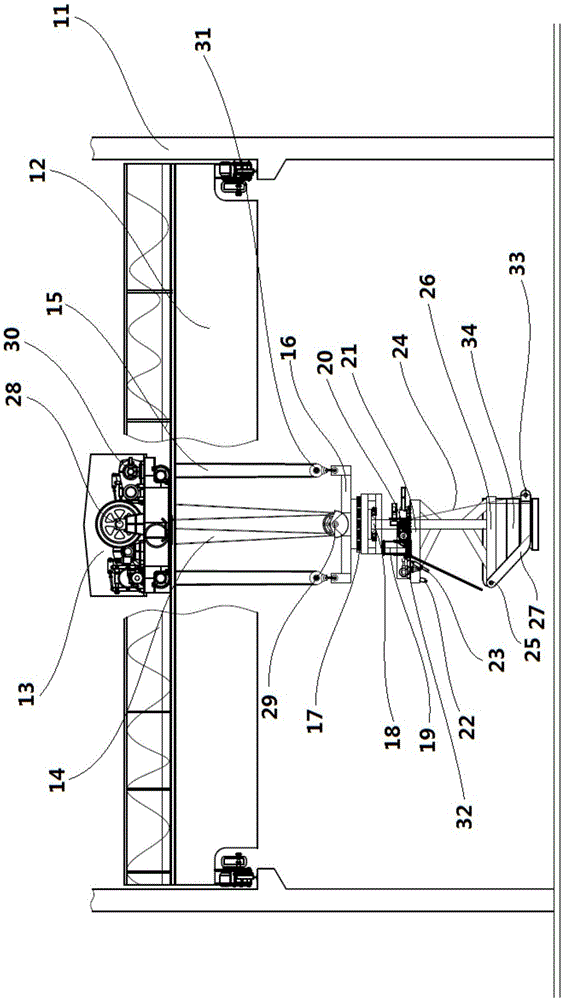 Beam type full-automatic casting machine