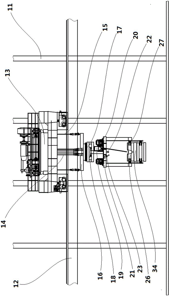 Beam type full-automatic casting machine