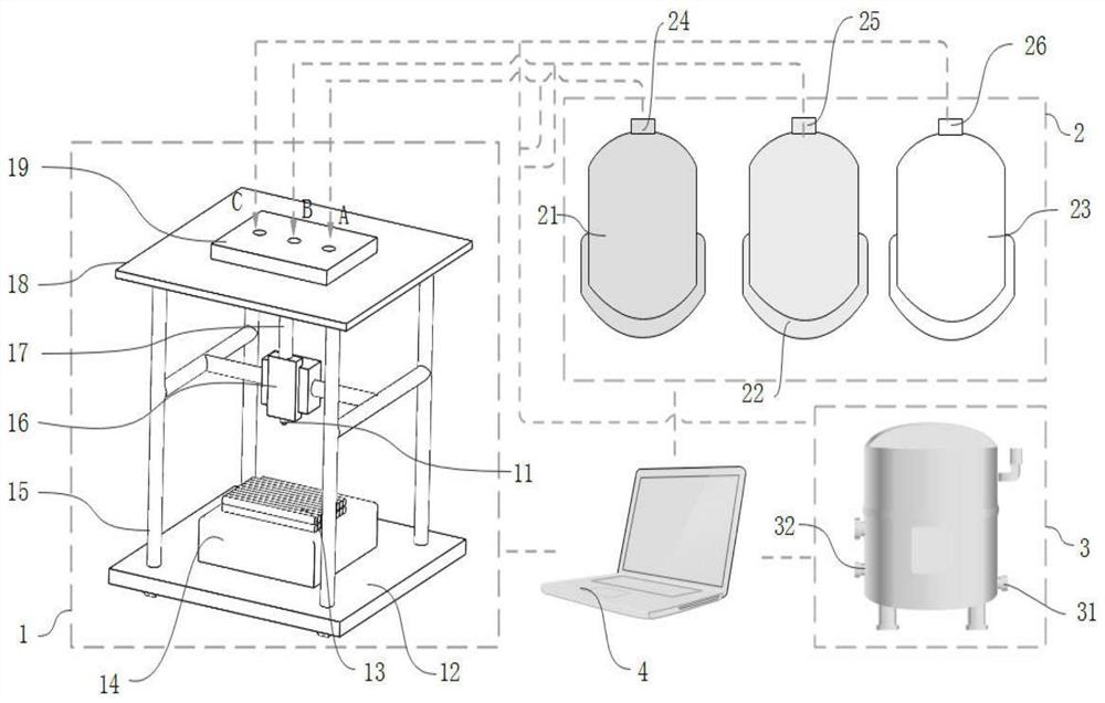 A system and method based on direct-write multi-material composite 3D printing