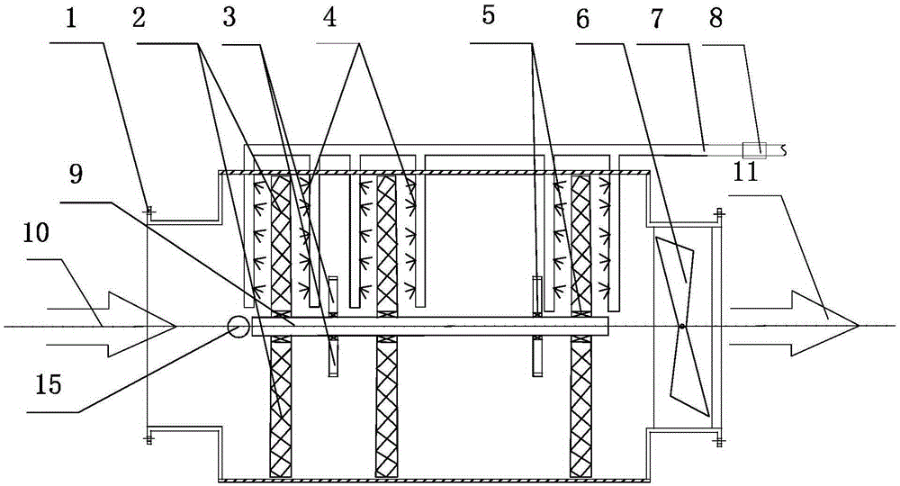 Steel rolling roller way deduster