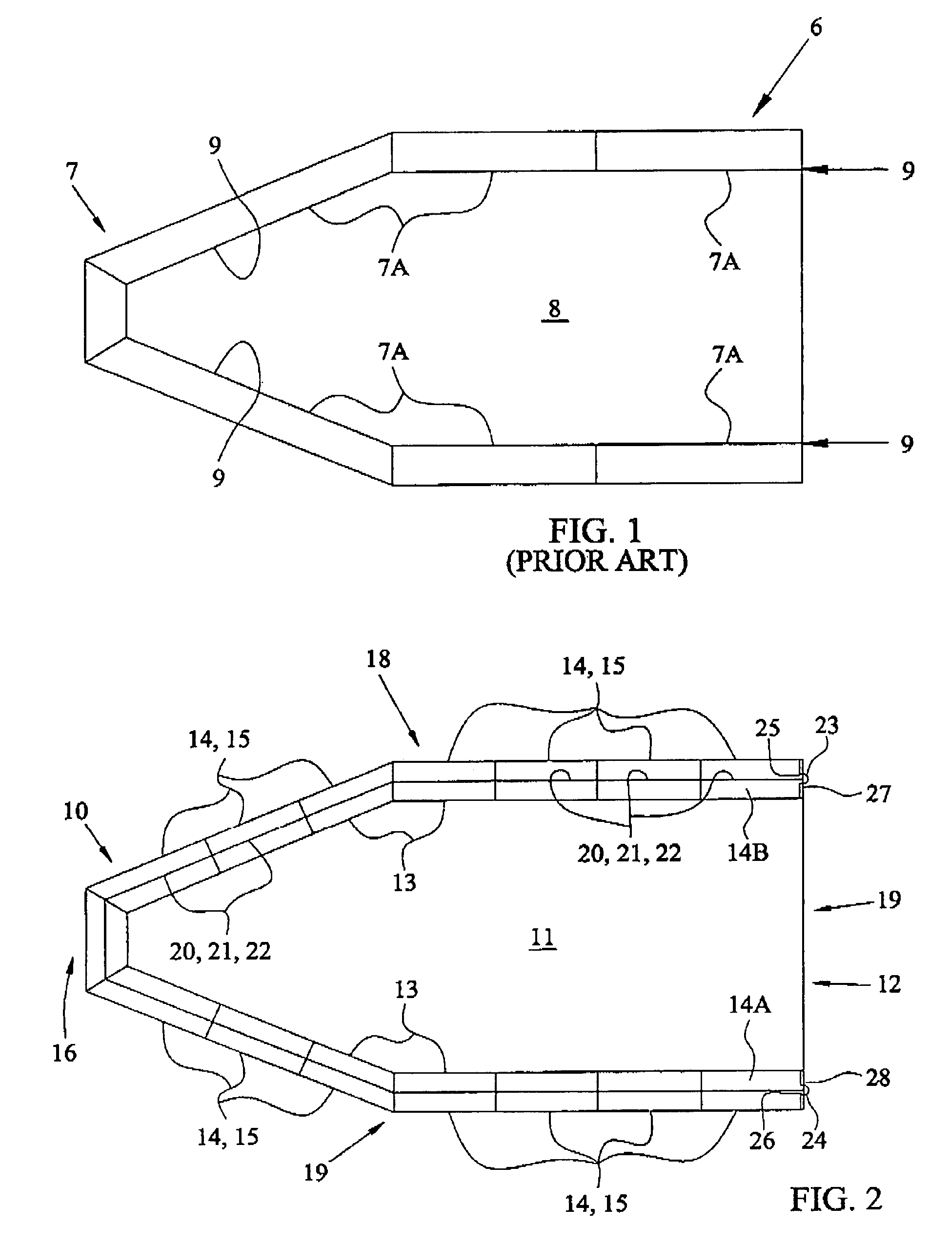 Modular sponson with replaceable sections