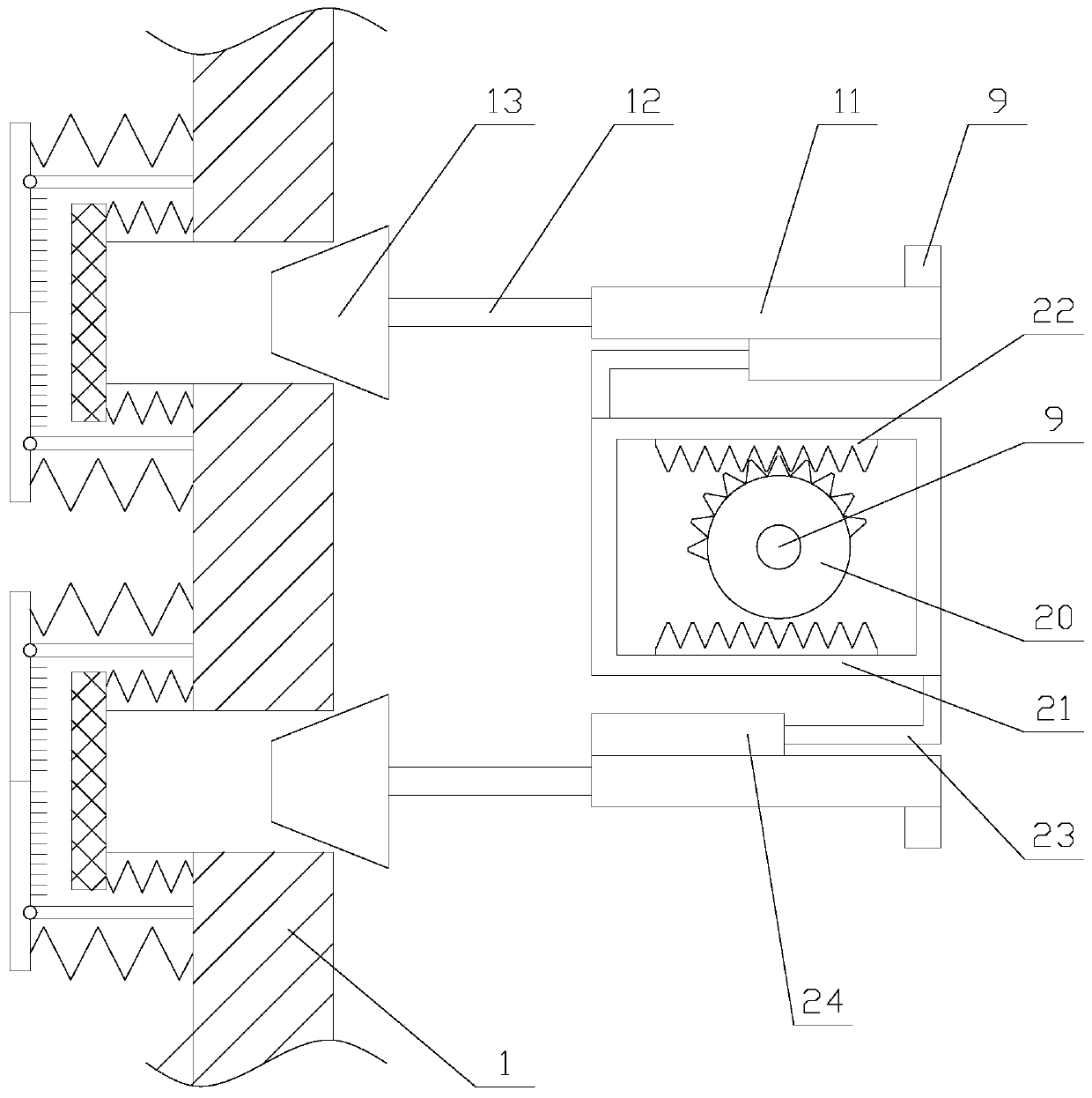 A multi-functional new energy vehicle motor with good dust-proof and heat-dissipating effects