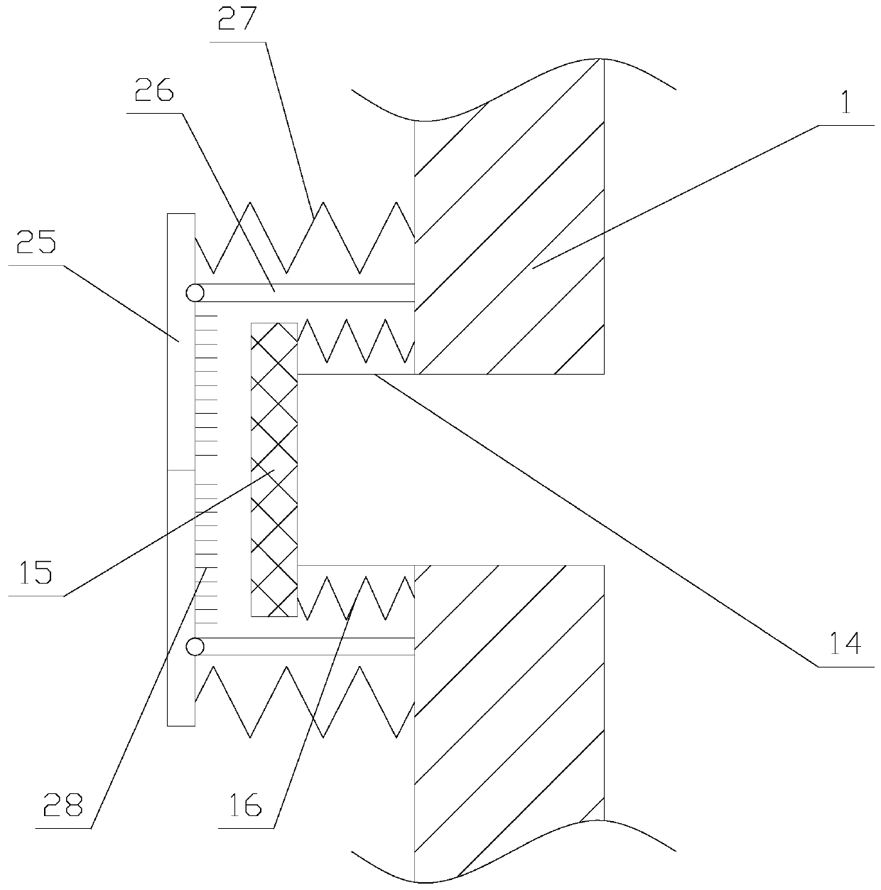 A multi-functional new energy vehicle motor with good dust-proof and heat-dissipating effects