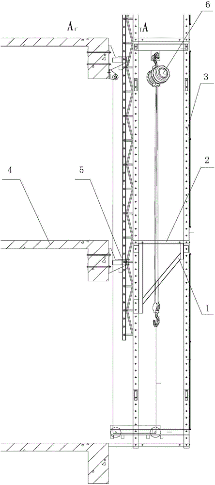 Protection construction platform for high-rise building