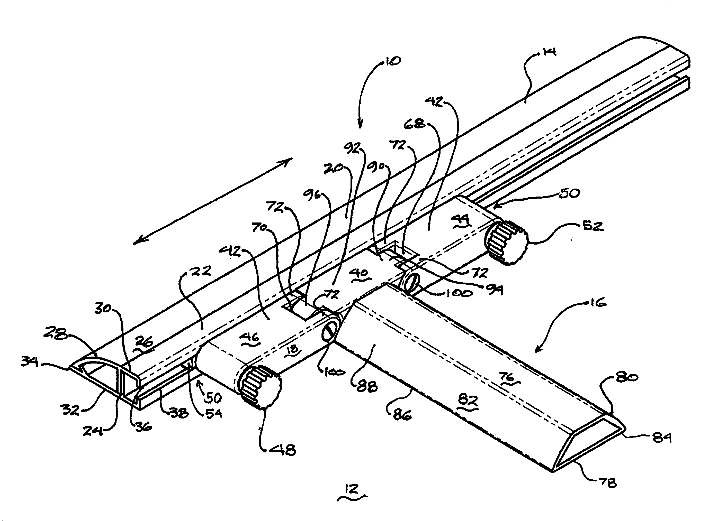 Vehicle roof rack having a height adjustable cross-member