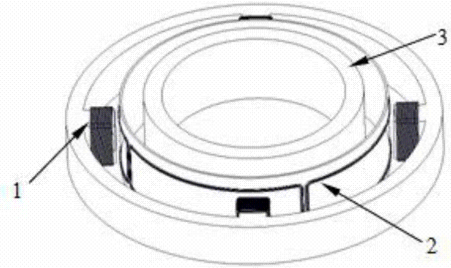 Small-size angle-sensitive and control device for fluid floated inertial instrument