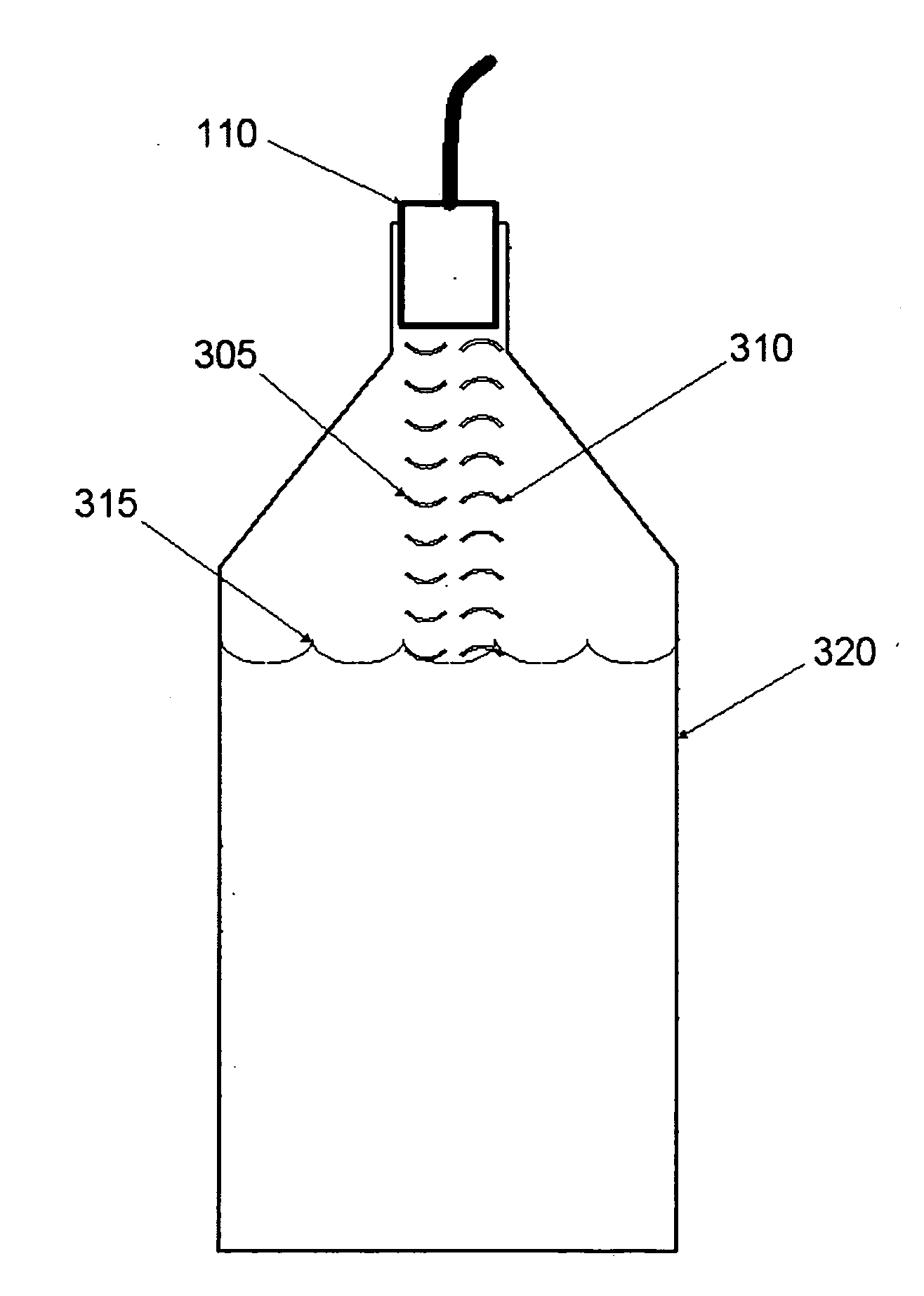 Wireless liquid-level measuring free pour spout