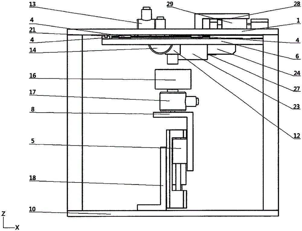 Measuring device of biological soft tissue mechanical properties