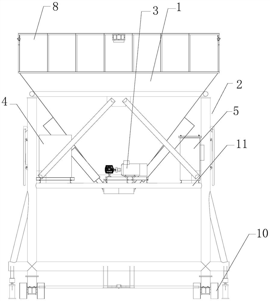 Multifunctional loading and unloading hopper