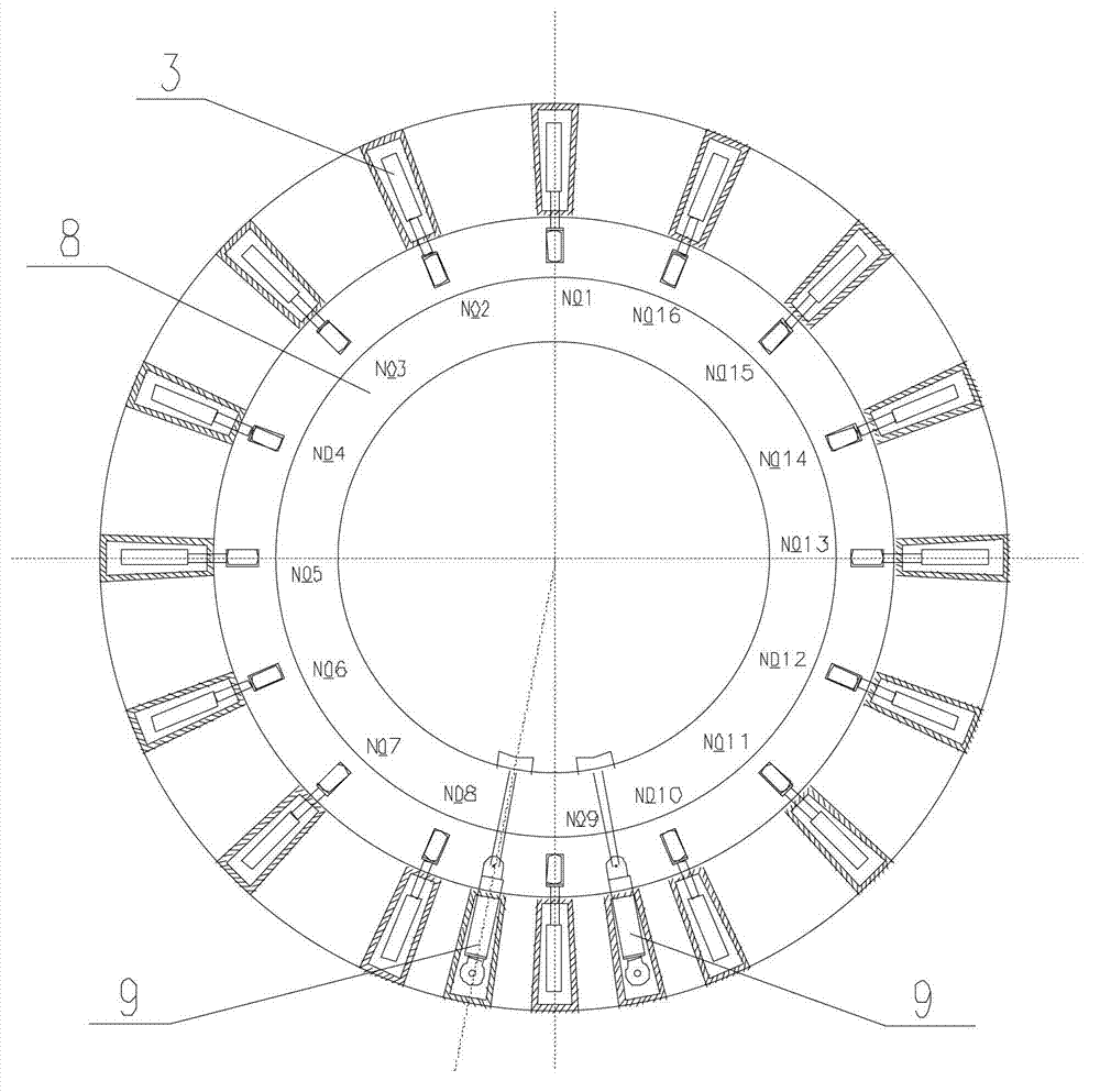 Sunk duct piece test platform