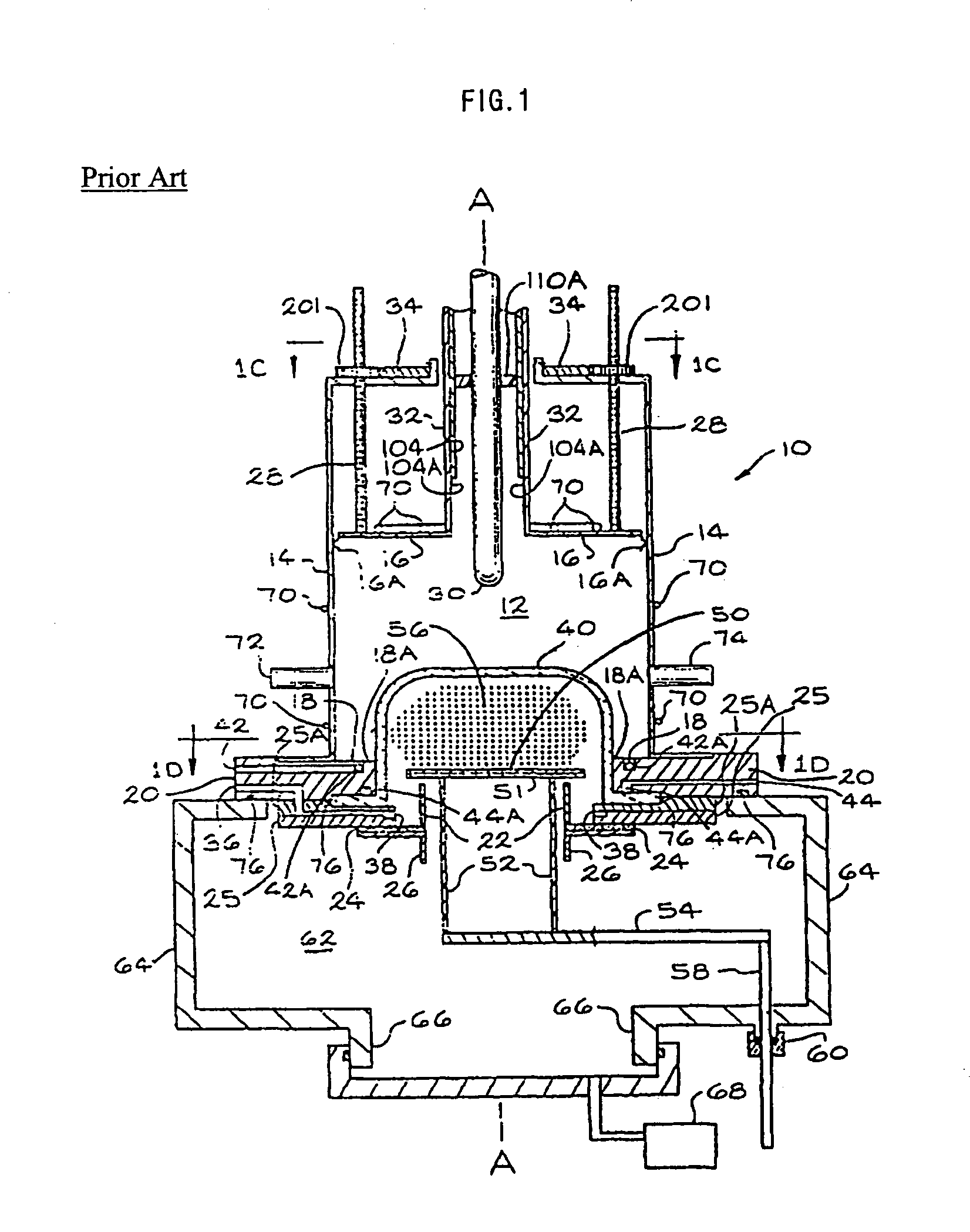 Diamond film depositing apparatus using microwaves and plasma