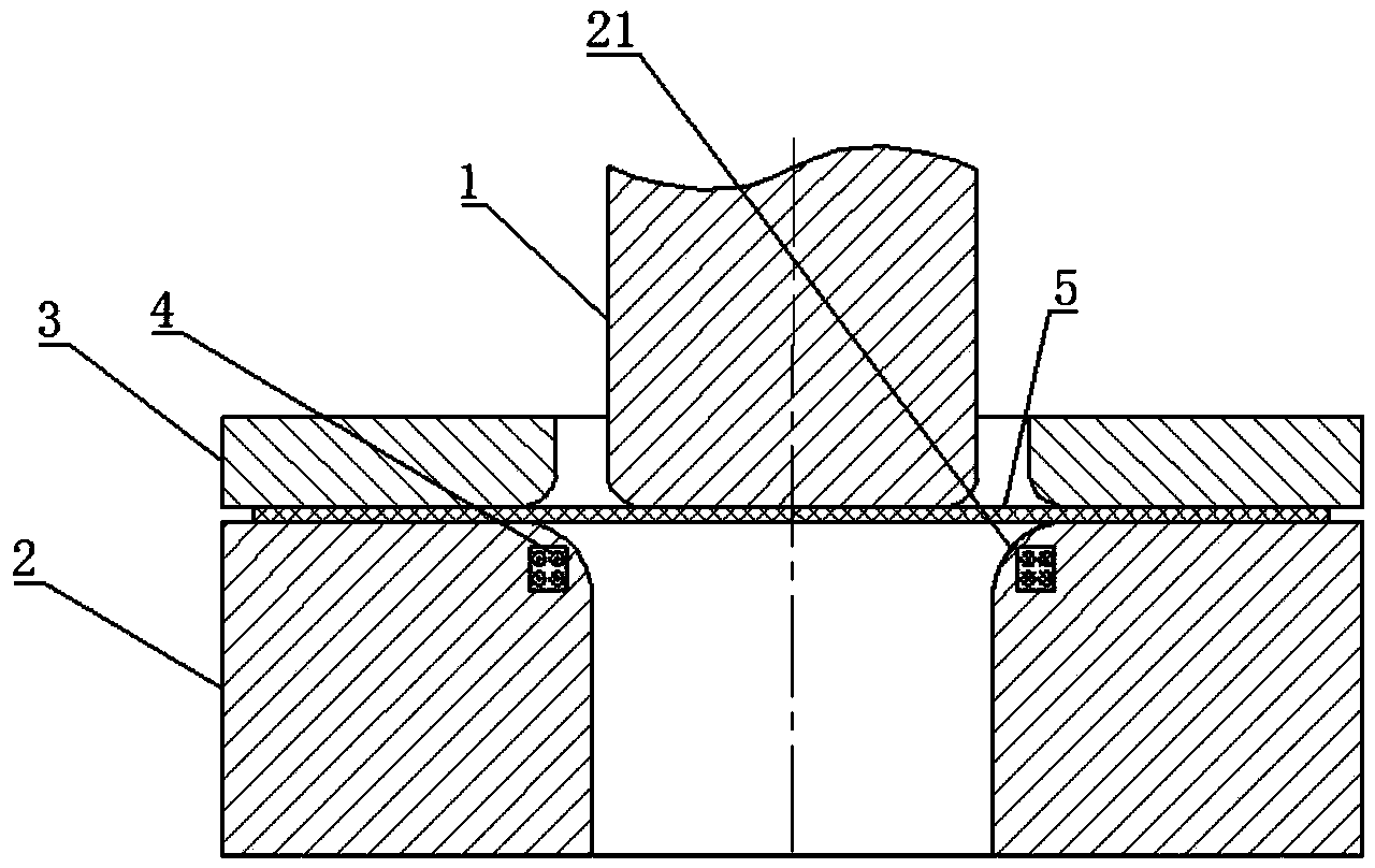 Plate packaging and drawing forming device and forming method