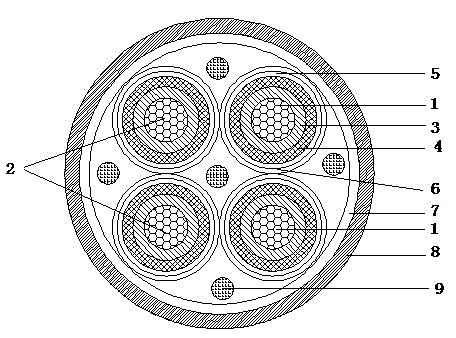 Thermocouple compensation cable for aircraft engine