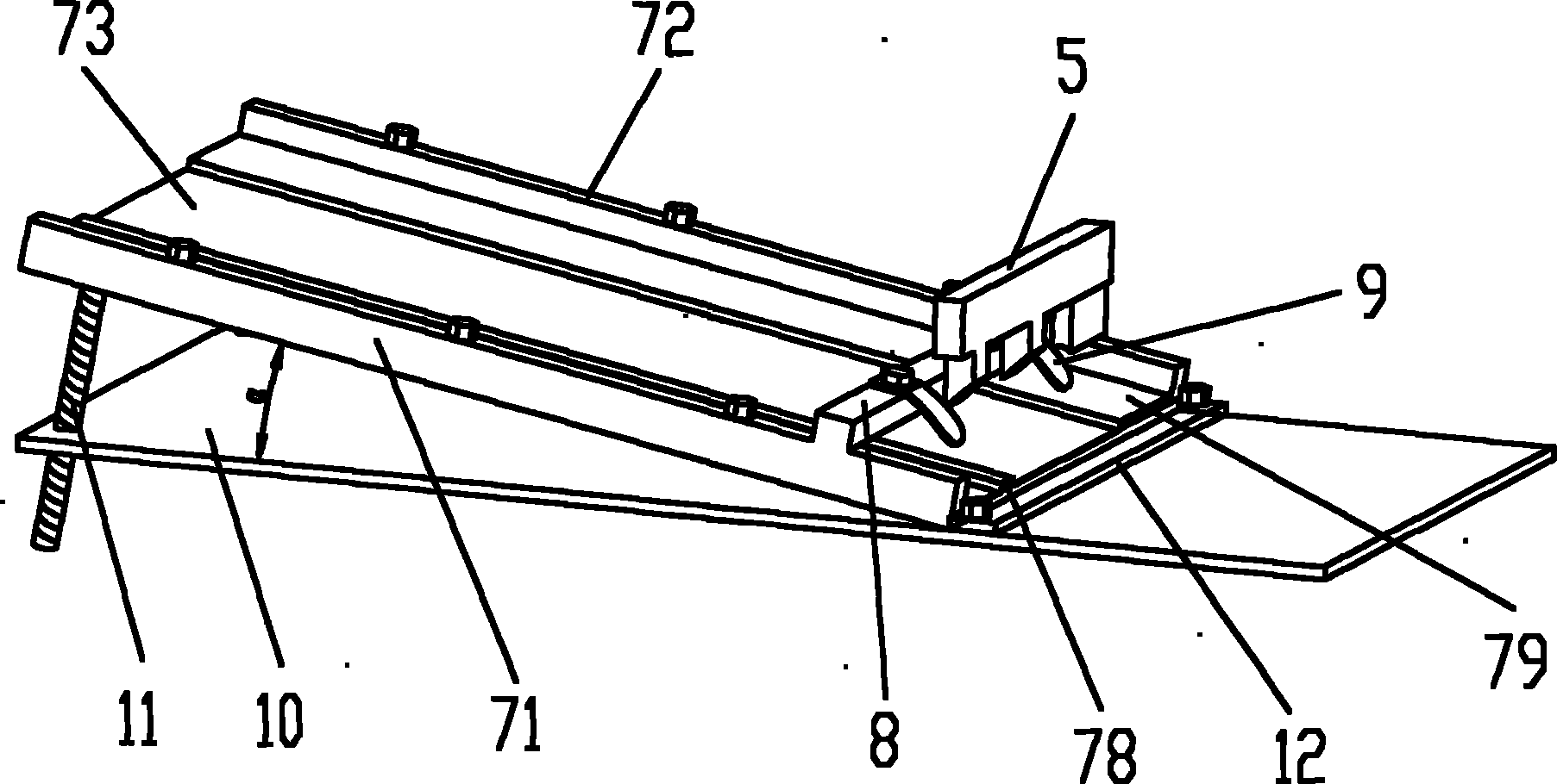 Automatic marking device of round bar