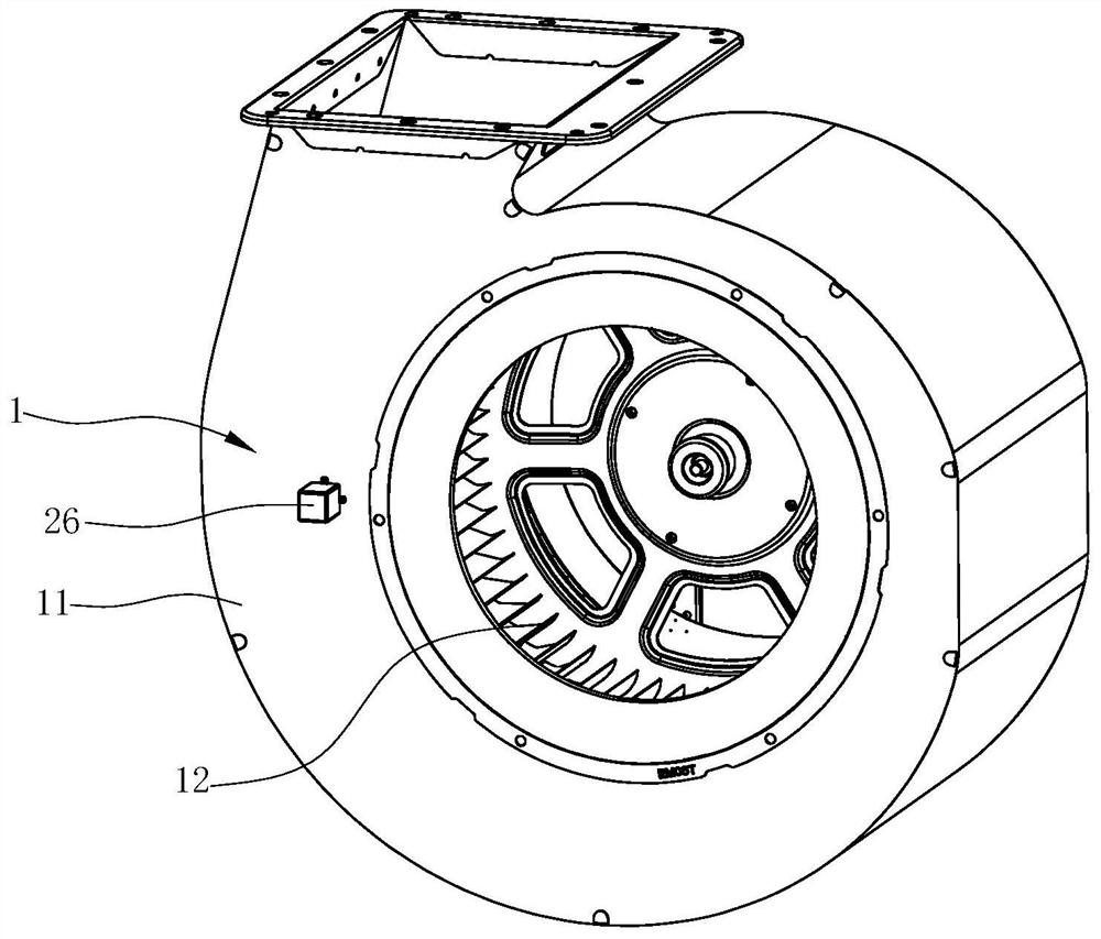 Fan cleaning device and range hood applying same