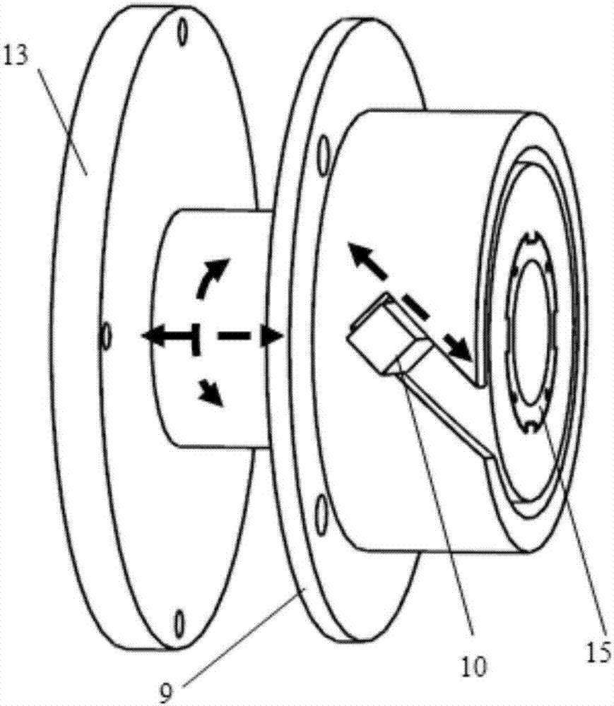 Clutch with gear rack and planetary mechanism