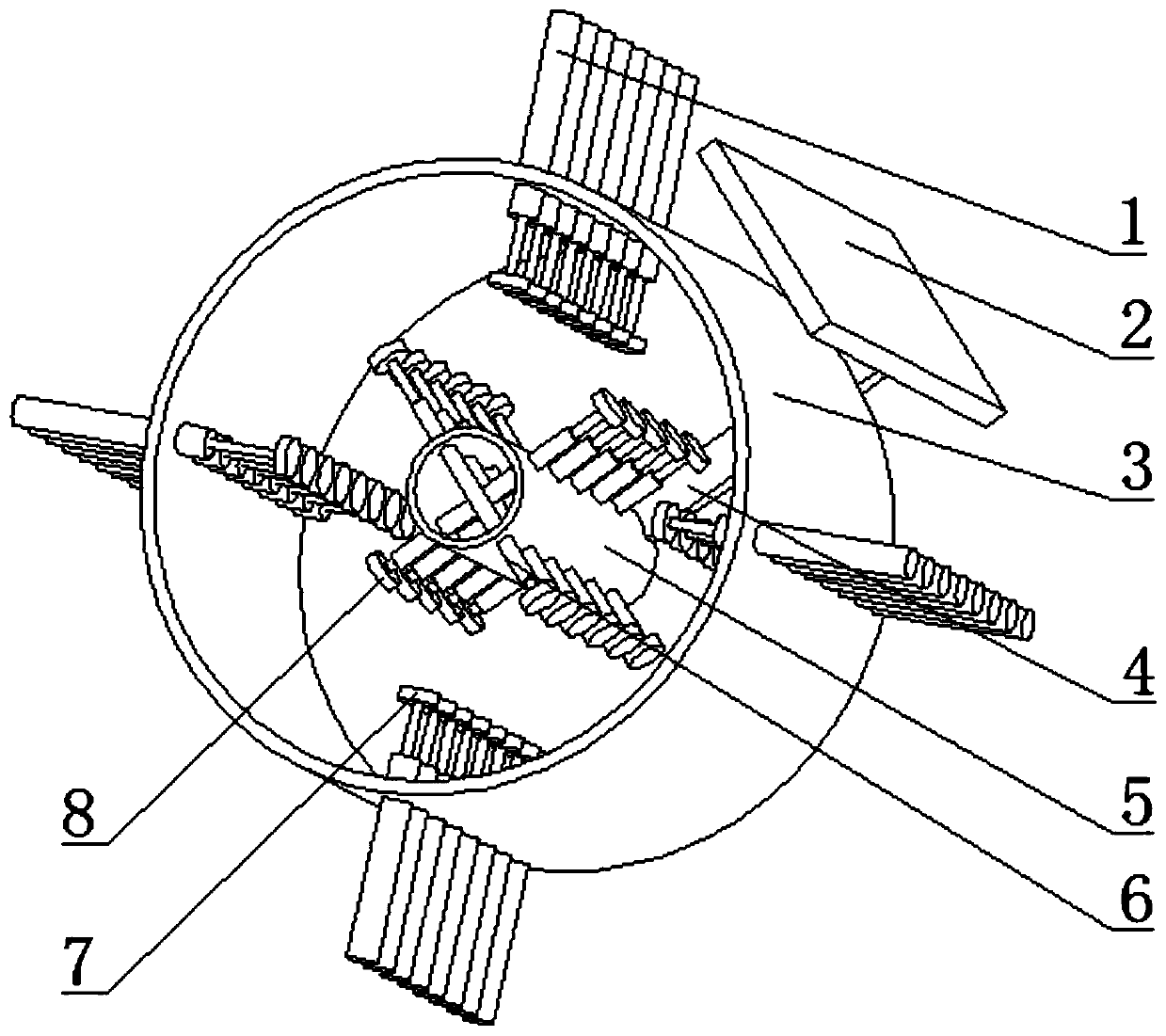 Rounding device used for difference compensation of machining