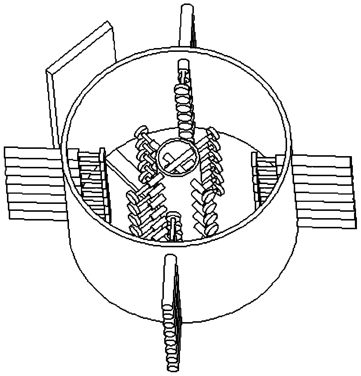 Rounding device used for difference compensation of machining